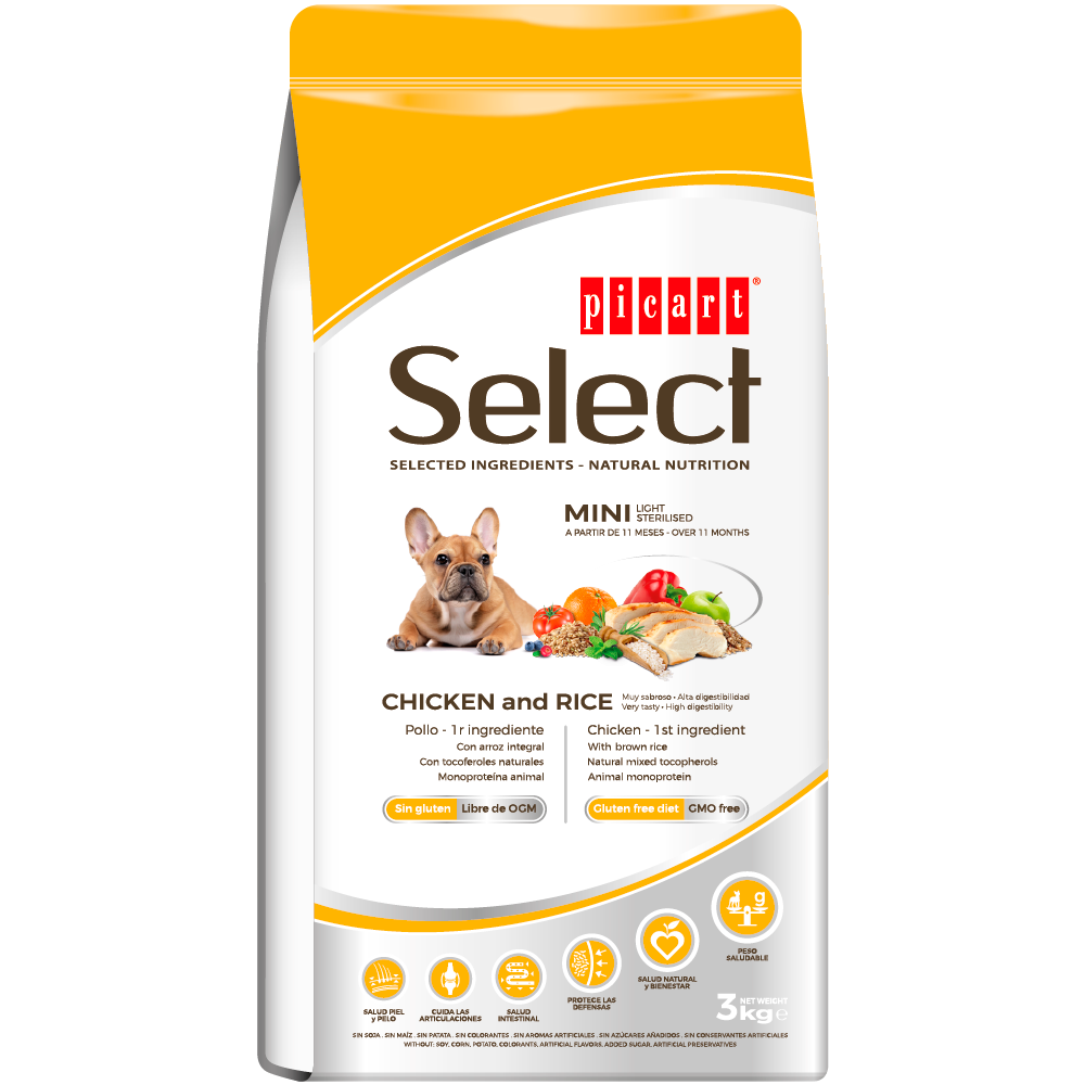 Picart Select MINI LIGHT – STERILISED Chicken and Rice