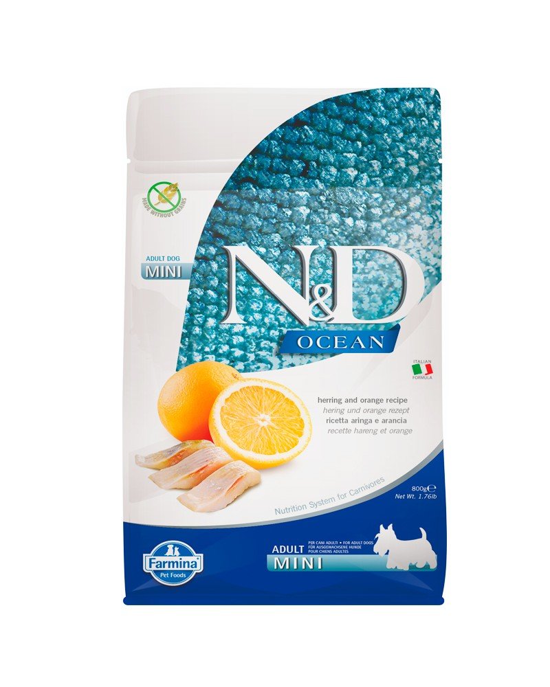 Farmina ND DOG Adult Mini Ocean con arenque y naranja 7 kg