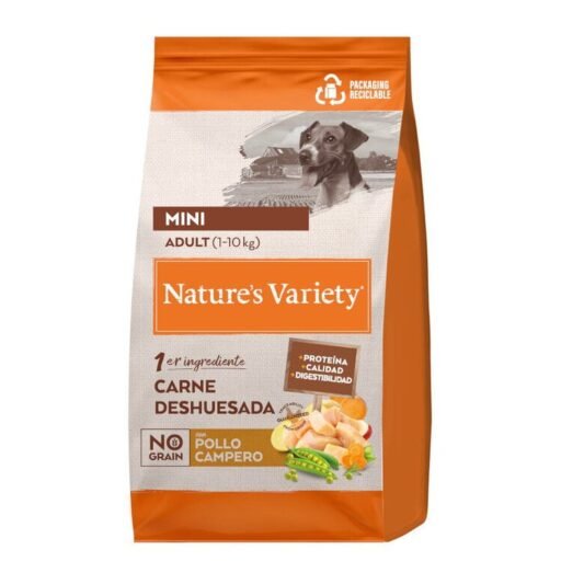 Nature's Variety No Grain Adult Mini Pollo pienso para perros