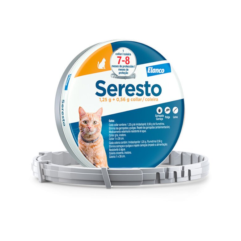 Seresto 1,25 g + 0,56 g collar medicamentoso para gatos