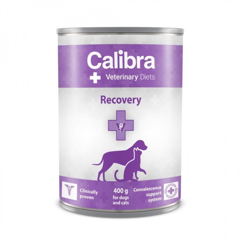 Calibra Veterinary Diets Recovery Húmedo para Perros y Gatos — Lata 400 g