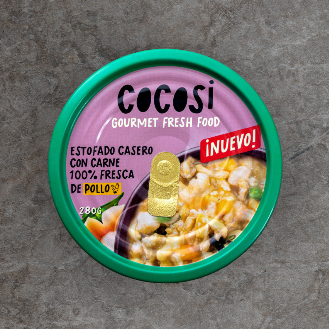 Cocosi Estofado Casero para Perro de Pollo en Salsa