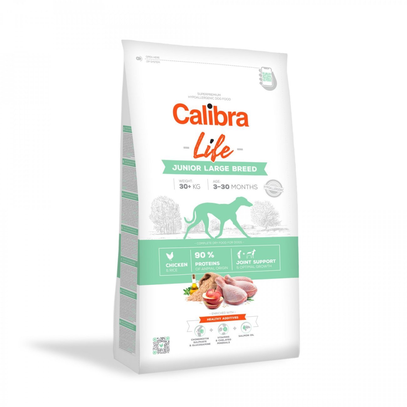 Calibra Dog Life Junior Large Breed Pollo para Perros Junior Grandes — 12 kg