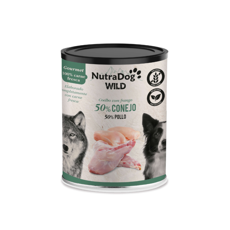 Nutradog Wild – Lata de Conejo y Pollo