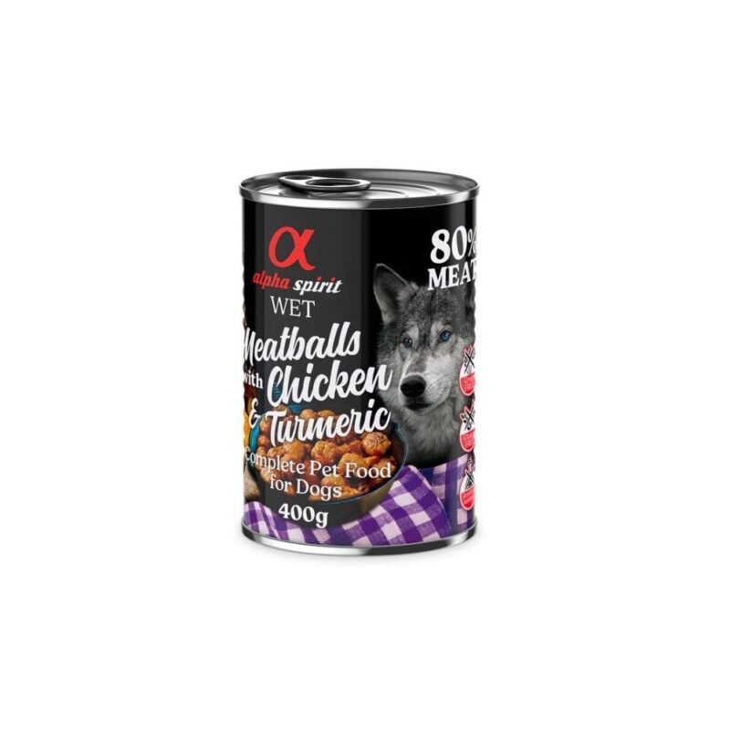 Alpha Spirit Albóndigas Pollo y Cúrcuma para Perros