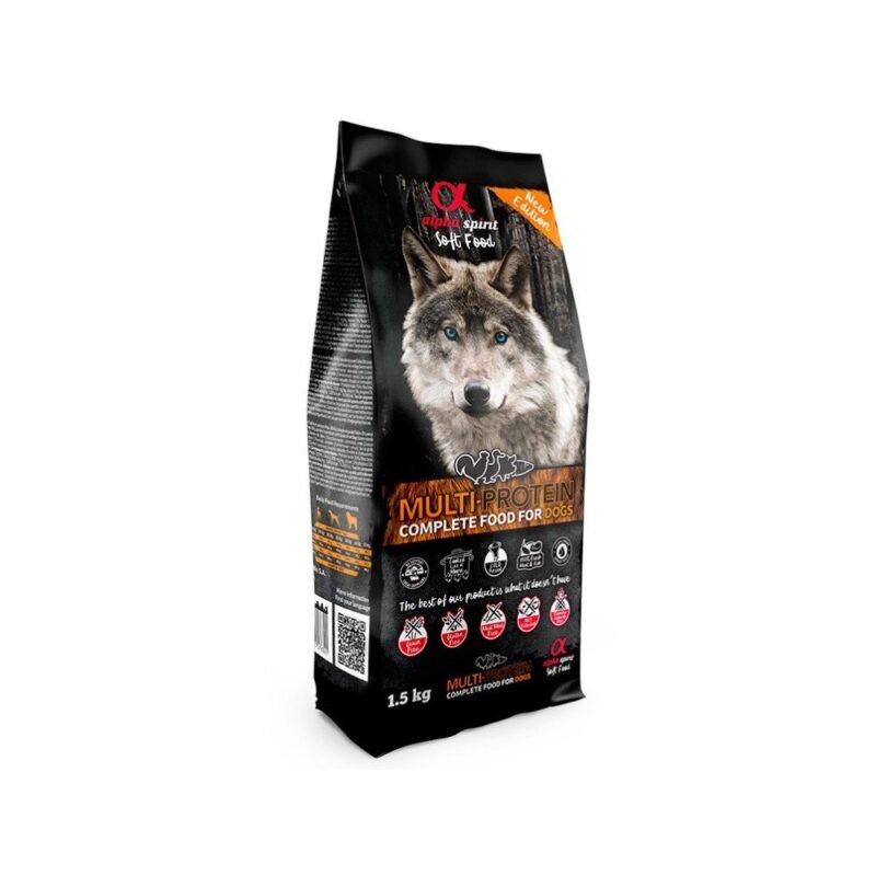 Alpha Spirit Multiprotein Semihúmedo Perro 1,5 kg
