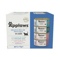 Applaws Lata Gatos Adultos Multipack Selección Pescado 12×70 gr
