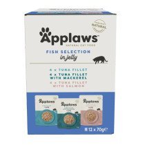 Applaws Sobres Gatos Multipack Selección de Pescado en Gelatina 12×70 gr