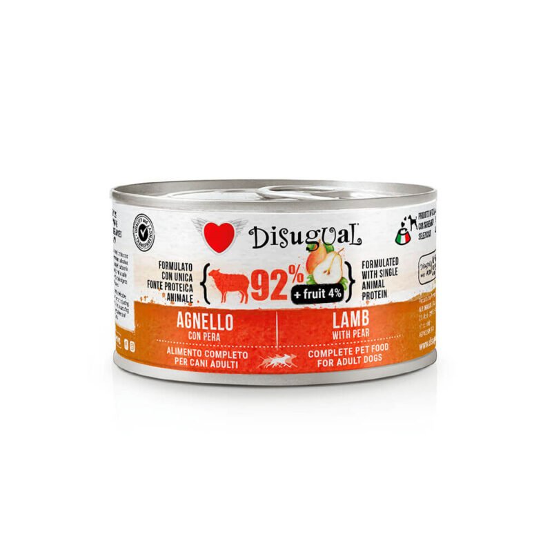 Disugual Fruit Cordero con Pera Lata para Perros