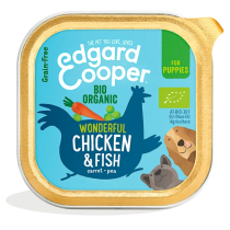 Edgard & Cooper Adult Bio Organic Pollo y Pescado Tarrina para Perros