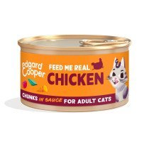Edgard & Cooper Adult Trocitos de Pollo de Corral en Salsa Lata Gatos