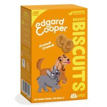 Edgard & Cooper Galletas de Plátano y Crema de Cacahuete para Perros