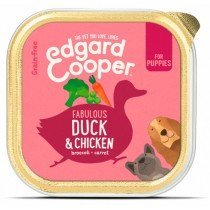 Edgard & Cooper Puppy Grain Free Pato y Pollo Perro Tarrinas