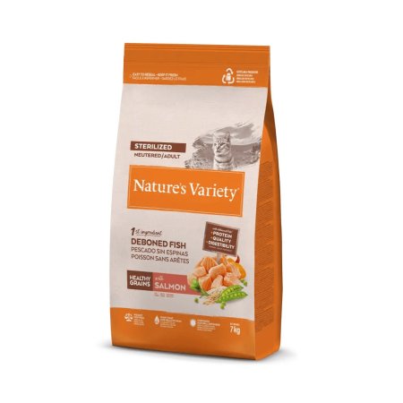 Nature's Variety Healthy Grain Adult Sterilized Salmón Noruego para Gatos