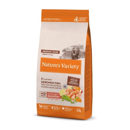 Nature's Variety No Grain Medium/Maxi Adult Salmón para Perros