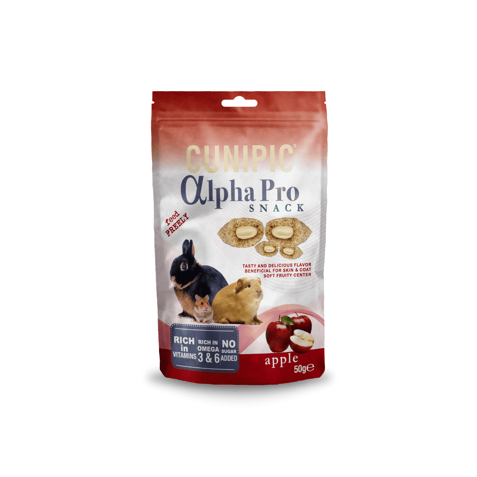 snack conejo manzana
