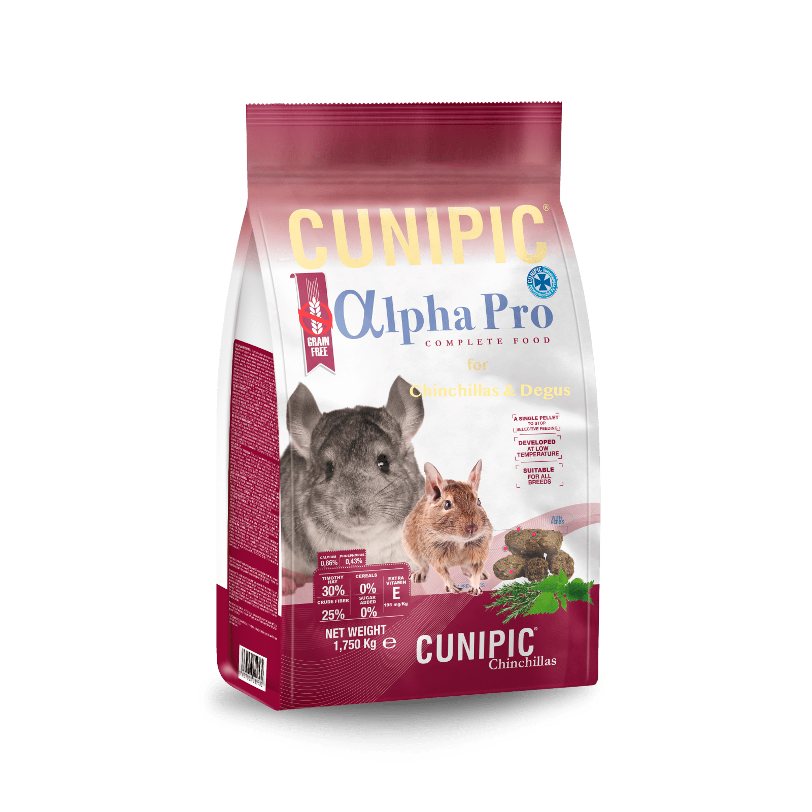 pienso chinchilla degu