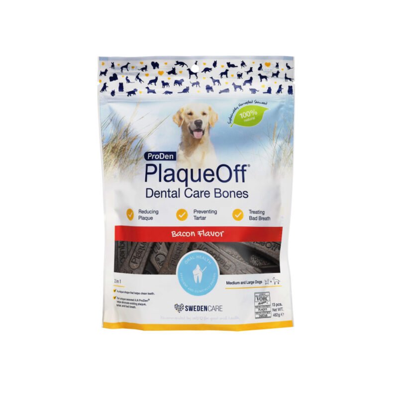 ProDen PlaqueOff Dental Care Bones Bacon para perros