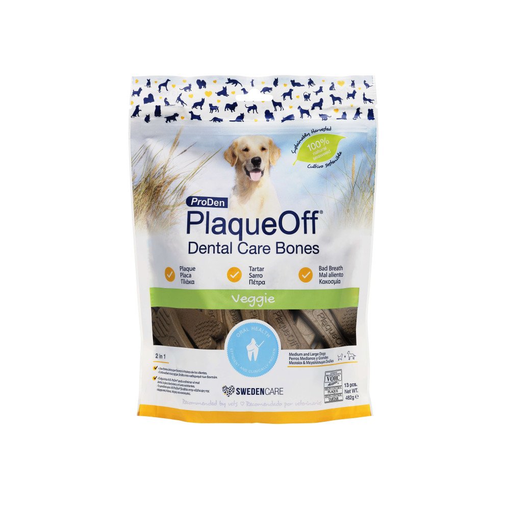 ProDen PlaqueOff Dental Care Bones Veggie para perros