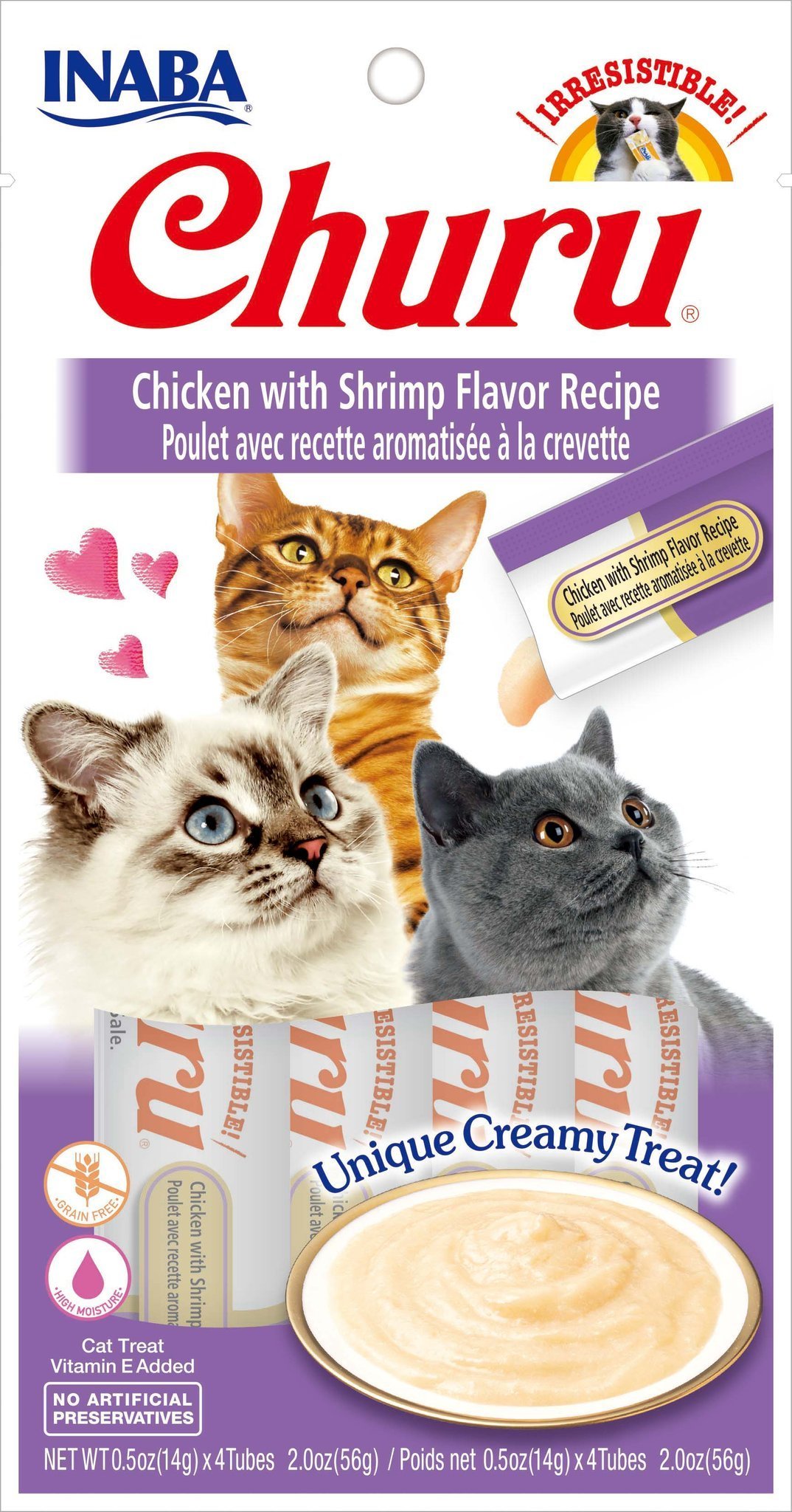 Churu Gato Pollo con Gamba Snack Líquido 4 x 14 g