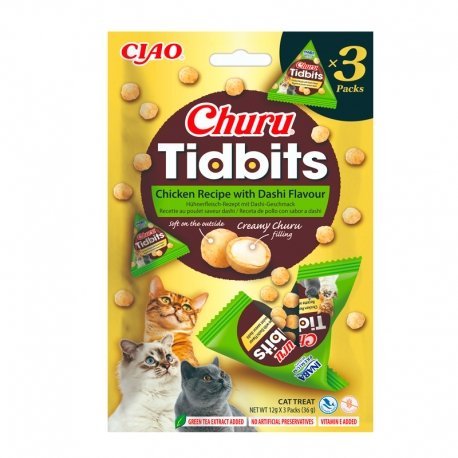 Churu Gato Tidbits Pollo Dashi 3 x 12 g