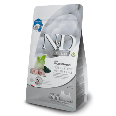 Farmina N&D White Perro Lubina y Spirulina Mini 5 kg