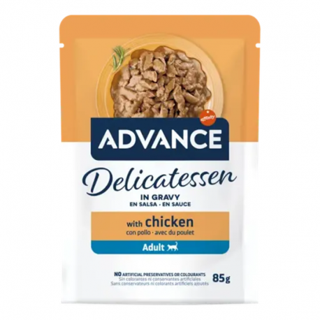 Advance Delicatessen Gato Pollo en Salsa 85 g