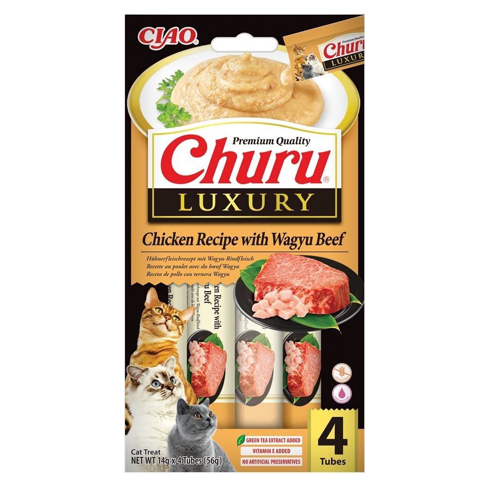 Churu Gato Luxury Pollo con Wagyu 4 x 14 g
