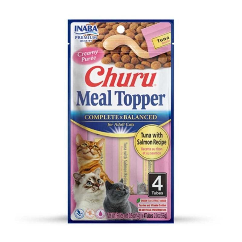 Churu Gato Meal Topper Atún y Salmón 4 x 14 g