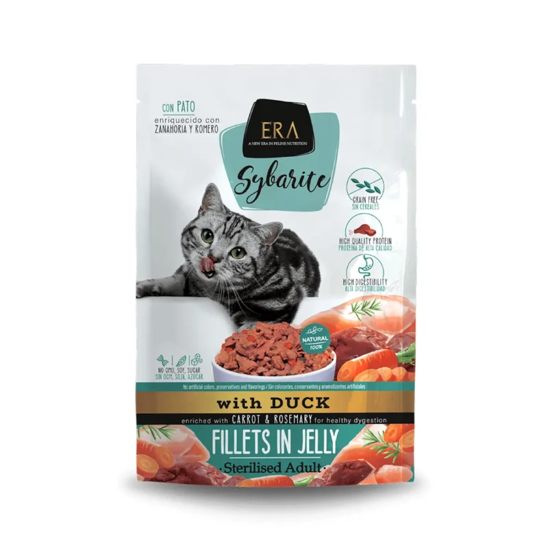 ERA Sybarite Gato Esterilizados Pato, Zanahoria y Romero 85 g