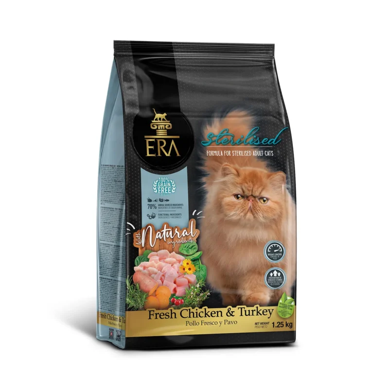 ERA Grain Free Pollo y Pavo Esterilizados pienso para gato