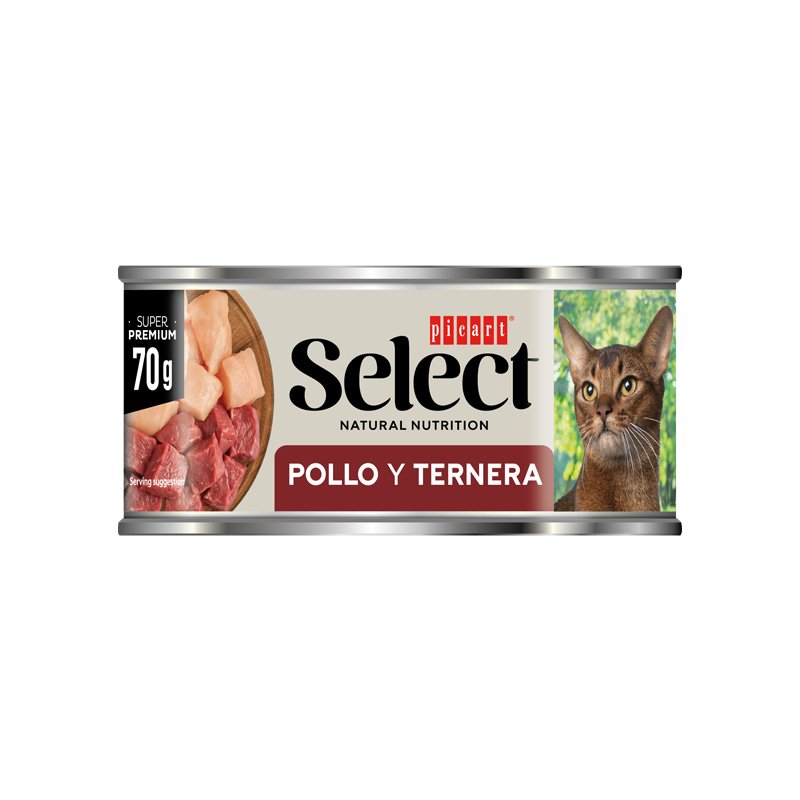 Picart Select Gato Pollo y Ternera Lata 70 g