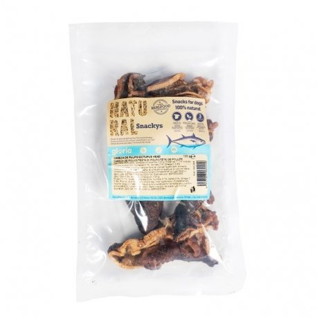 Snackys Natural Cabeza de Pulpo Deshidratada para Perros 100 g