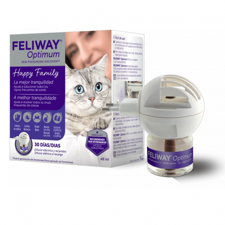 Feliway Optimum Difusor + Recambio 48 ml