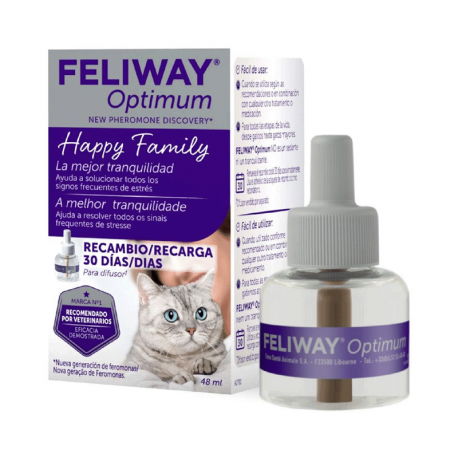 Feliway Optimum Recambio Pack 3 x 48 ml