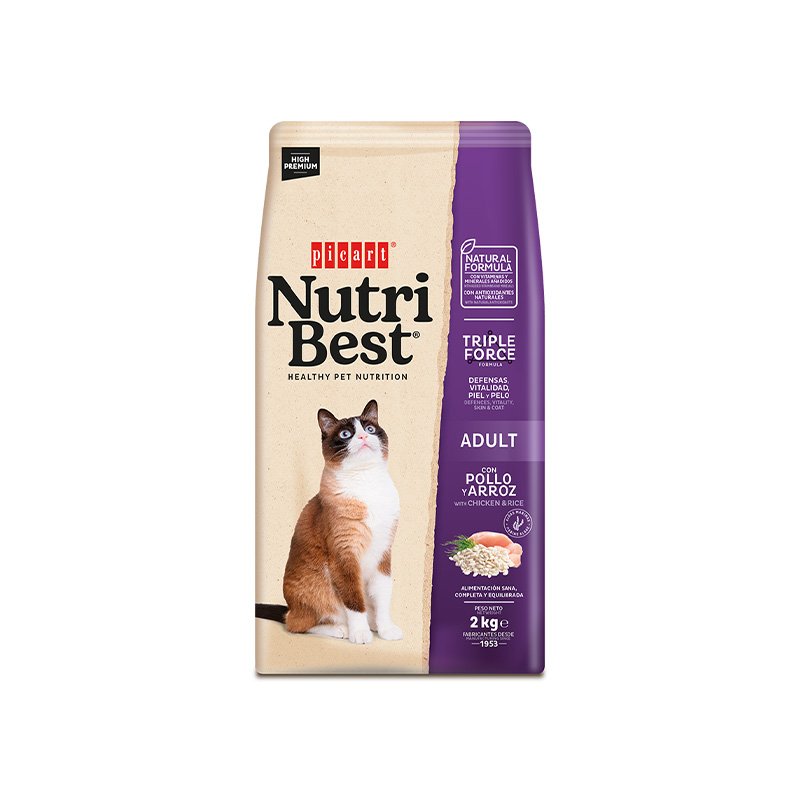 NutriBest Picart Cat Chicken & Rice 8 kg